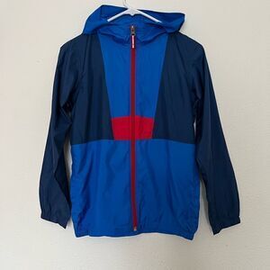 Red and blue Columbia wind
breaker jacket Boy size M